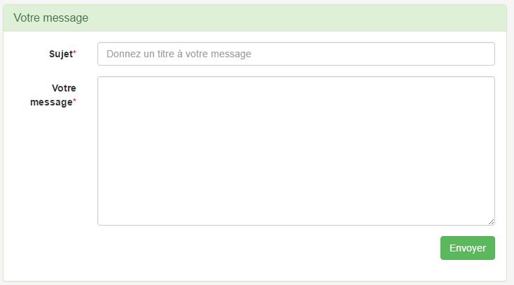 Formulaire de contact